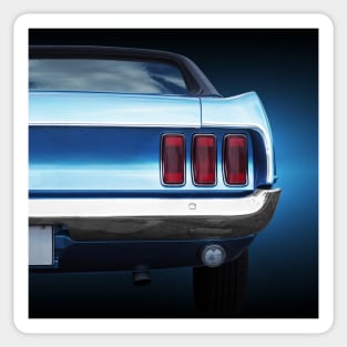 American classic car Mustang Coupe 1969 roadster Sticker